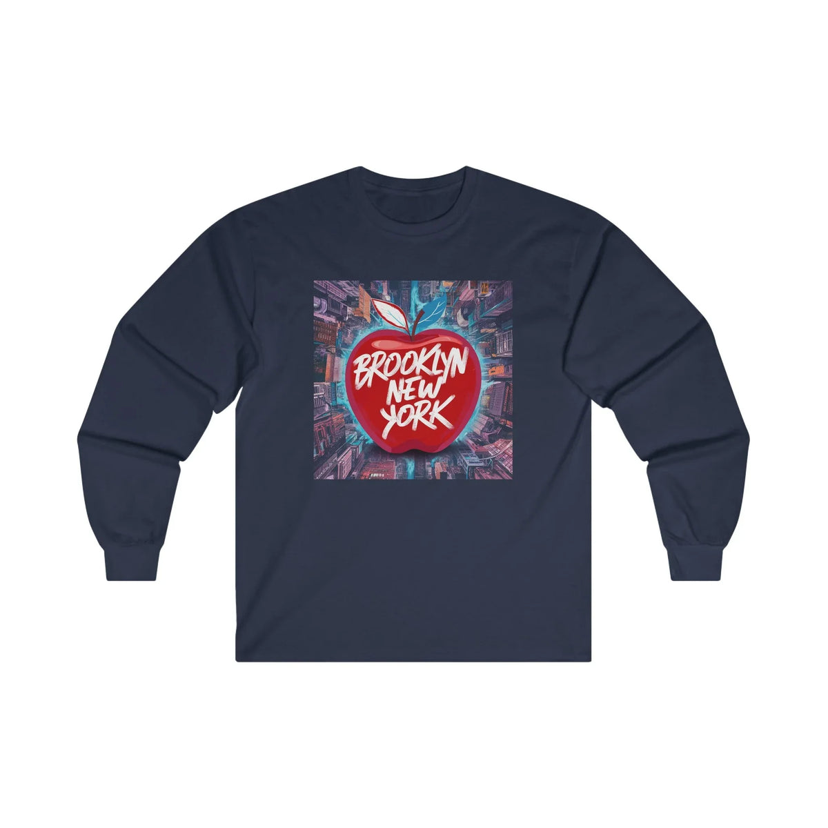 Brooklyn NY Long Sleeve Cotton Sweat Shirt - Under The Stars Babe - underthestarsbabe