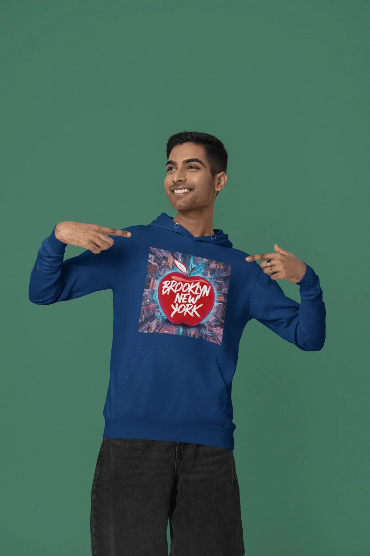 Brooklyn NY Unisex Cotton Hoodie - Under The Stars Babe - underthestarsbabe