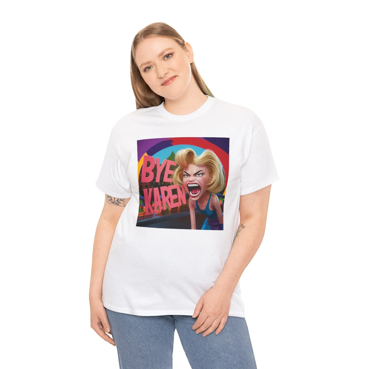 Bye Karen Unisex Heavy Cotton Tee - Funny & Bold - Under the Stars Babe - underthestarsbabe