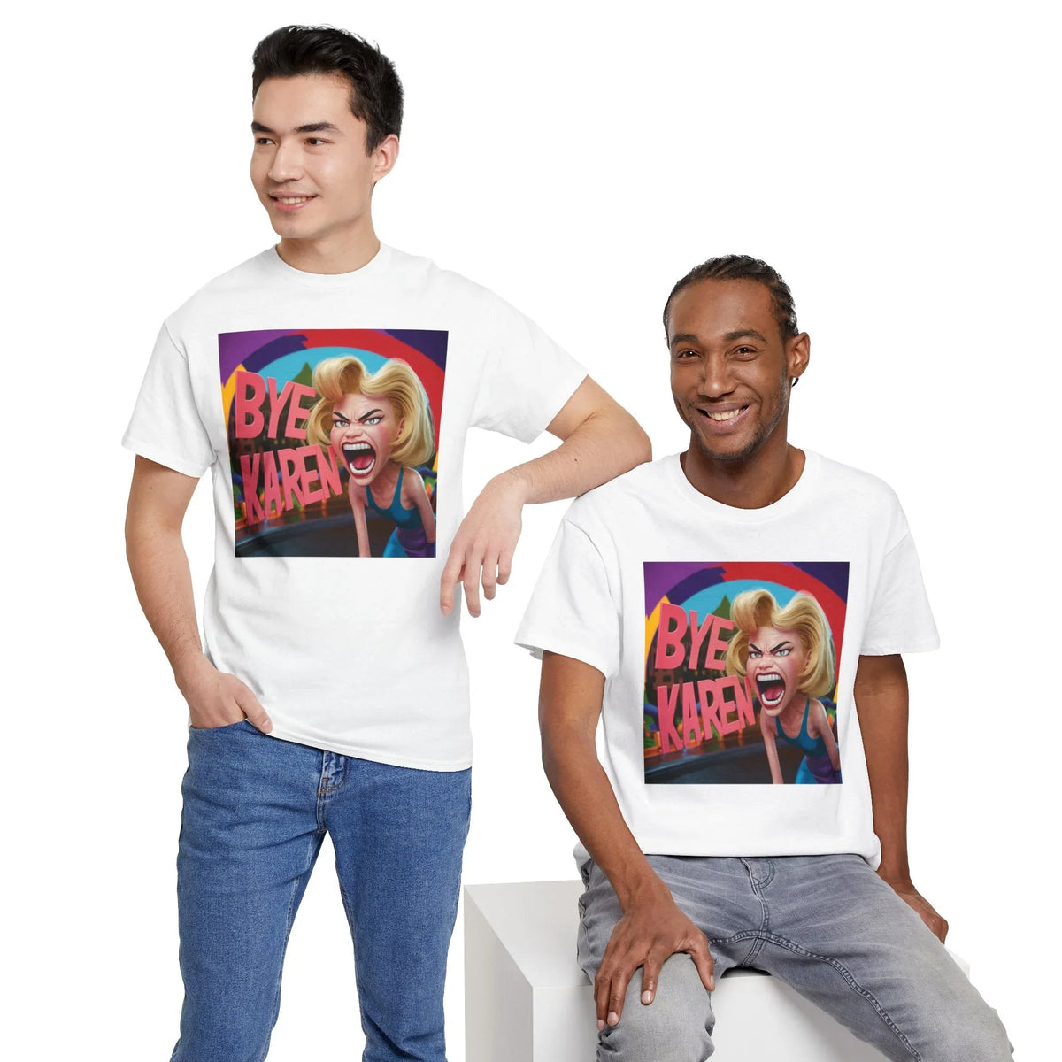 Bye Karen Unisex Heavy Cotton Tee - Funny & Bold - Under the Stars Babe - underthestarsbabe
