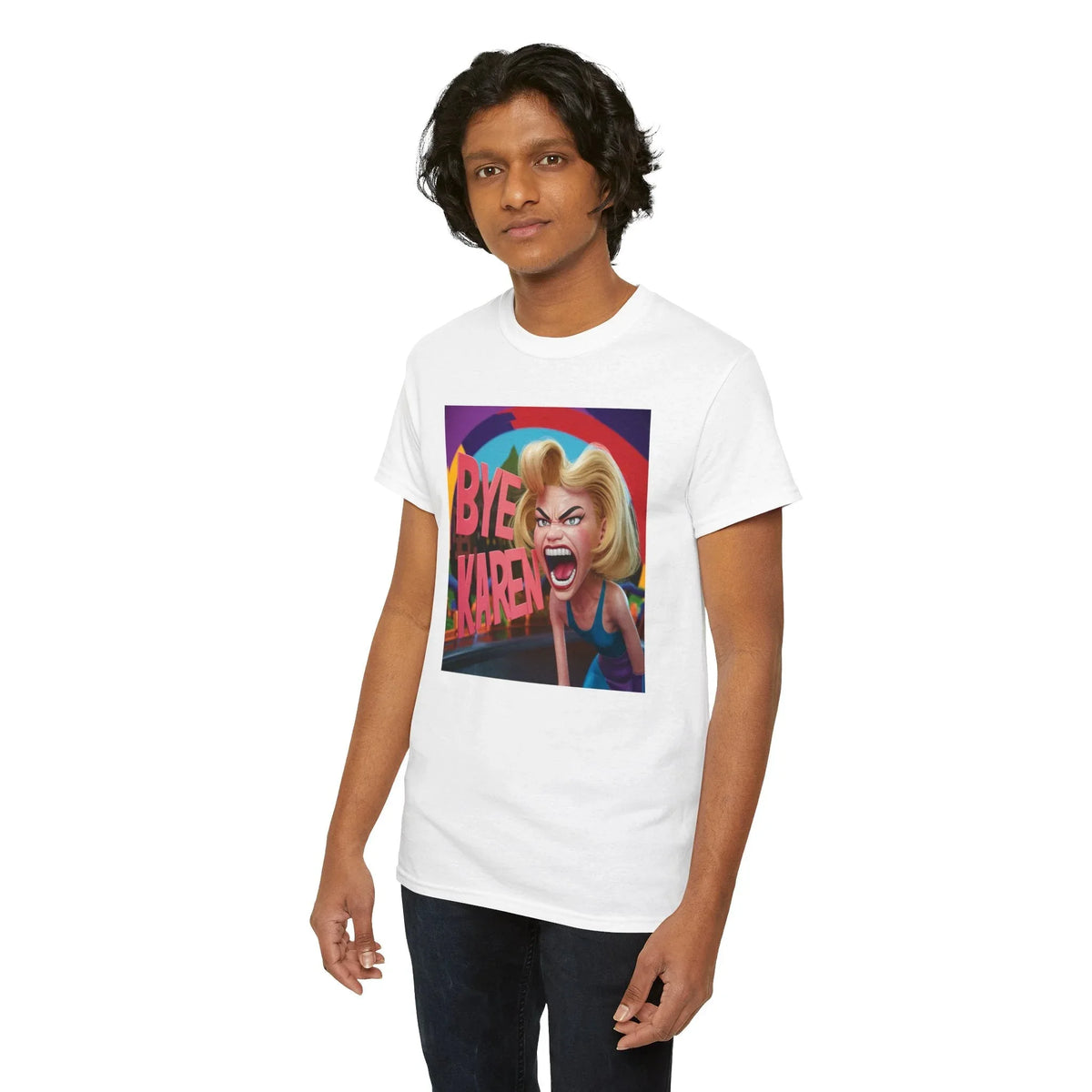 Bye Karen Unisex Heavy Cotton Tee - Funny & Bold - Under the Stars Babe - underthestarsbabe