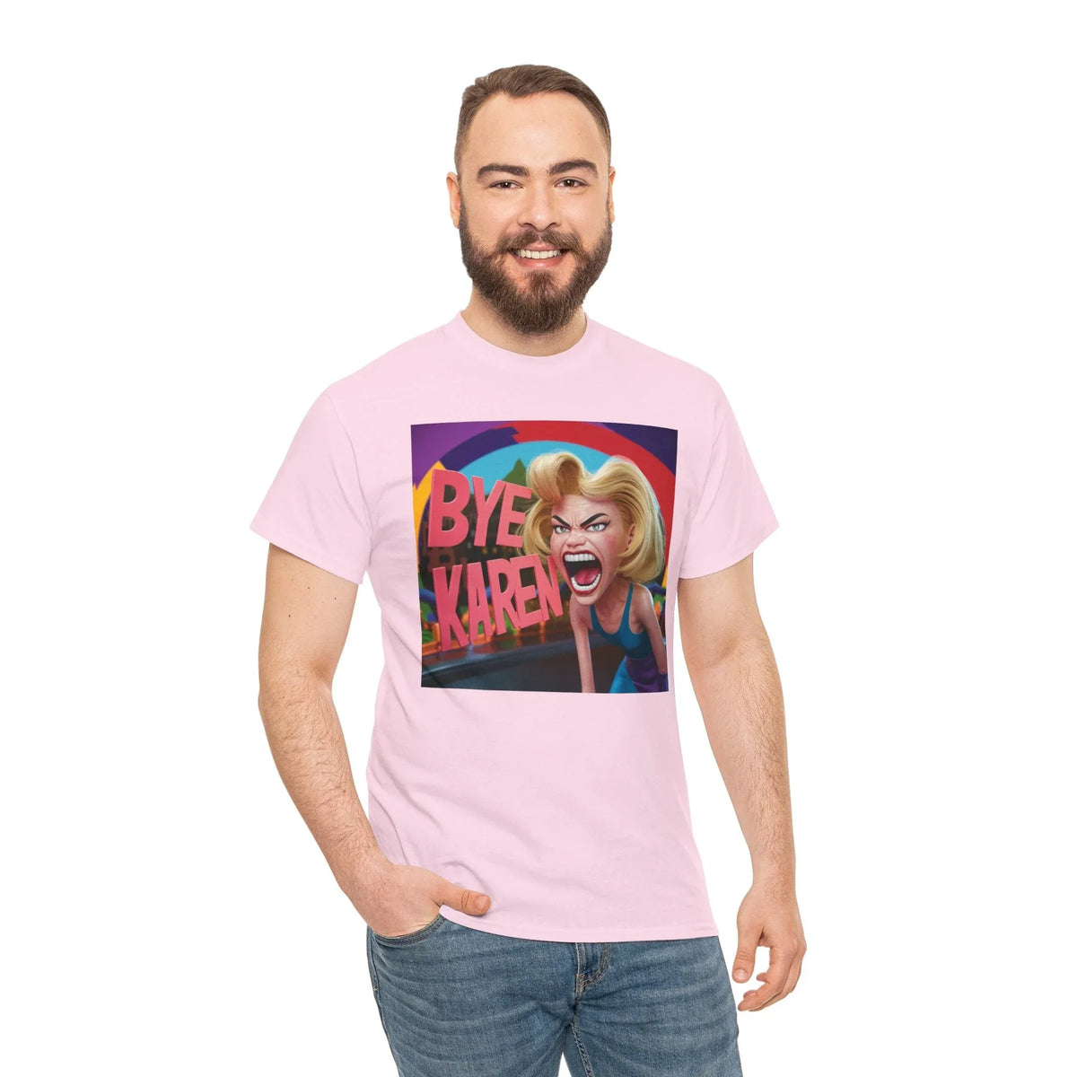 Bye Karen Unisex Heavy Cotton Tee - Funny & Bold - Under the Stars Babe - underthestarsbabe
