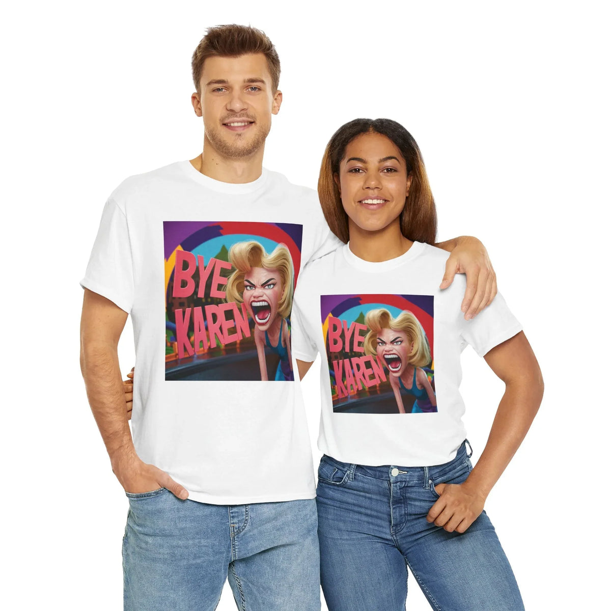 Bye Karen Unisex Heavy Cotton Tee - Funny & Bold - Under the Stars Babe - underthestarsbabe