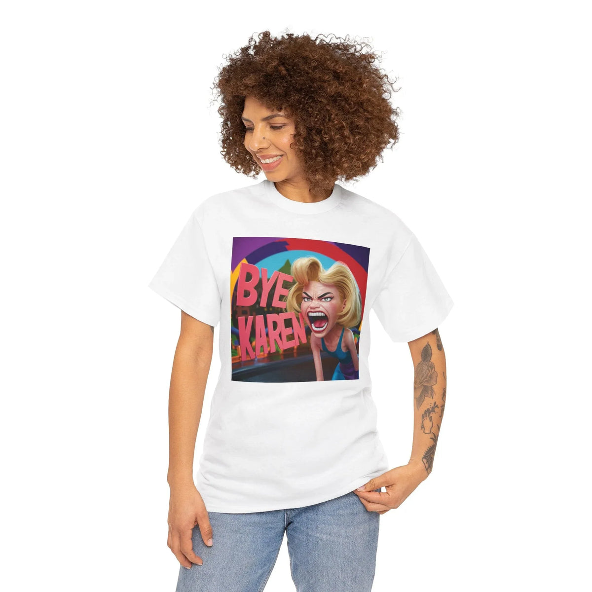 Bye Karen Unisex Heavy Cotton Tee - Funny & Bold - Under the Stars Babe - underthestarsbabe