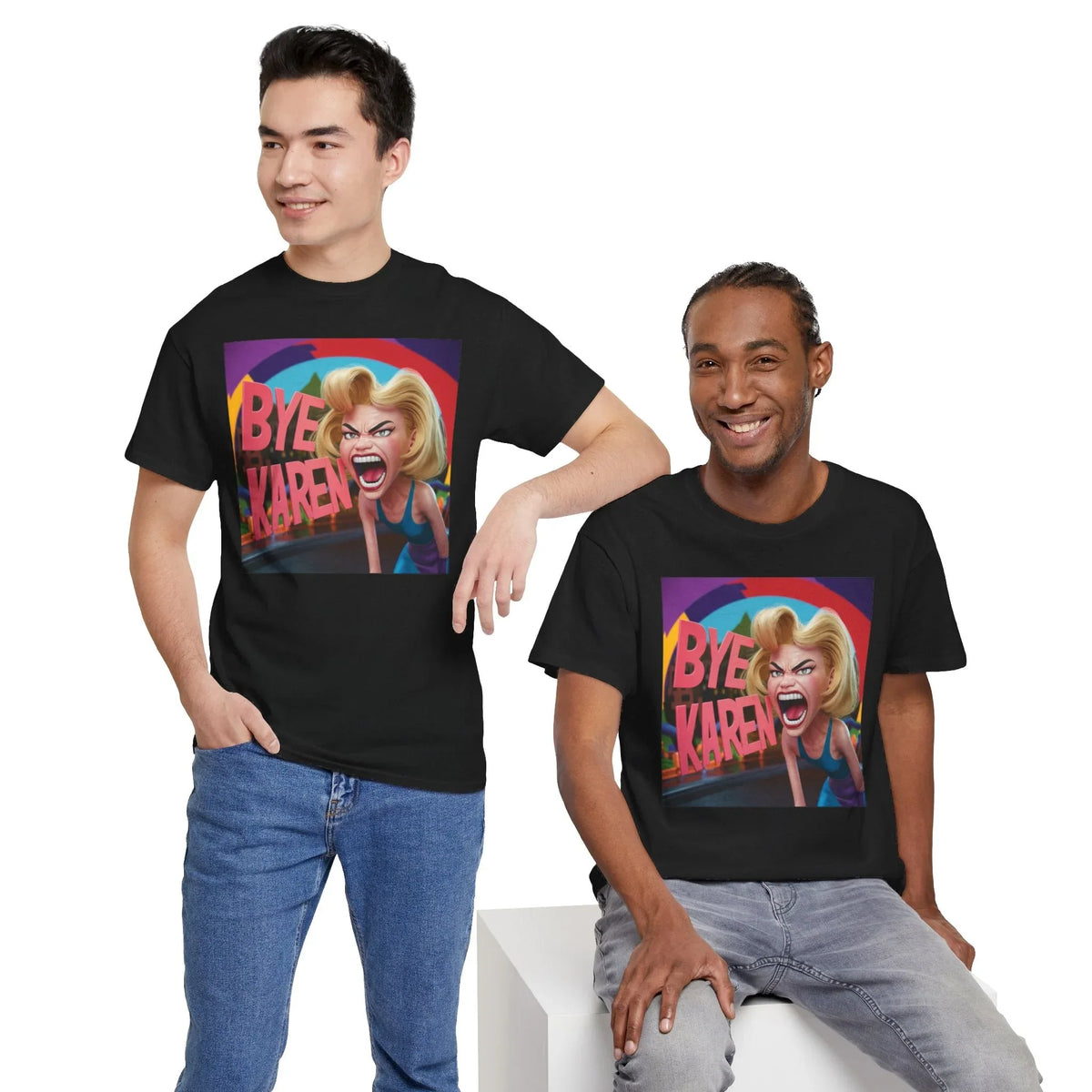 Bye Karen Unisex Heavy Cotton Tee - Funny & Bold - Under the Stars Babe - underthestarsbabe