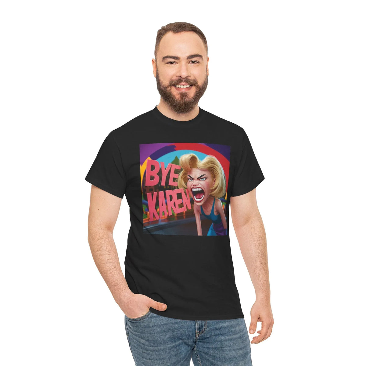 Bye Karen Unisex Heavy Cotton Tee - Funny & Bold - Under the Stars Babe - underthestarsbabe