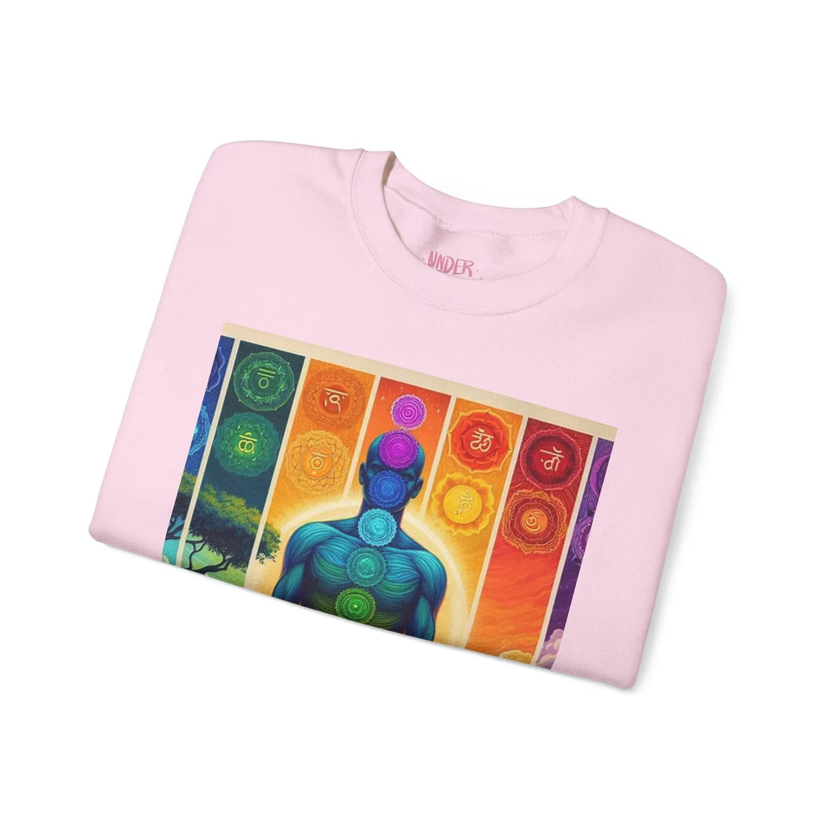 Chakra Meditation Crewneck Sweatshirt — 'Do You Know Your Colors?' - underthestarsbabe