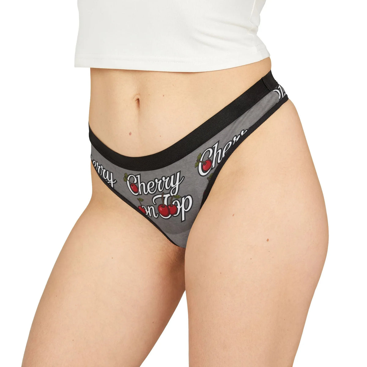 Cherry On Top Women's Thongs - Under The Stars Babe - underthestarsbabe