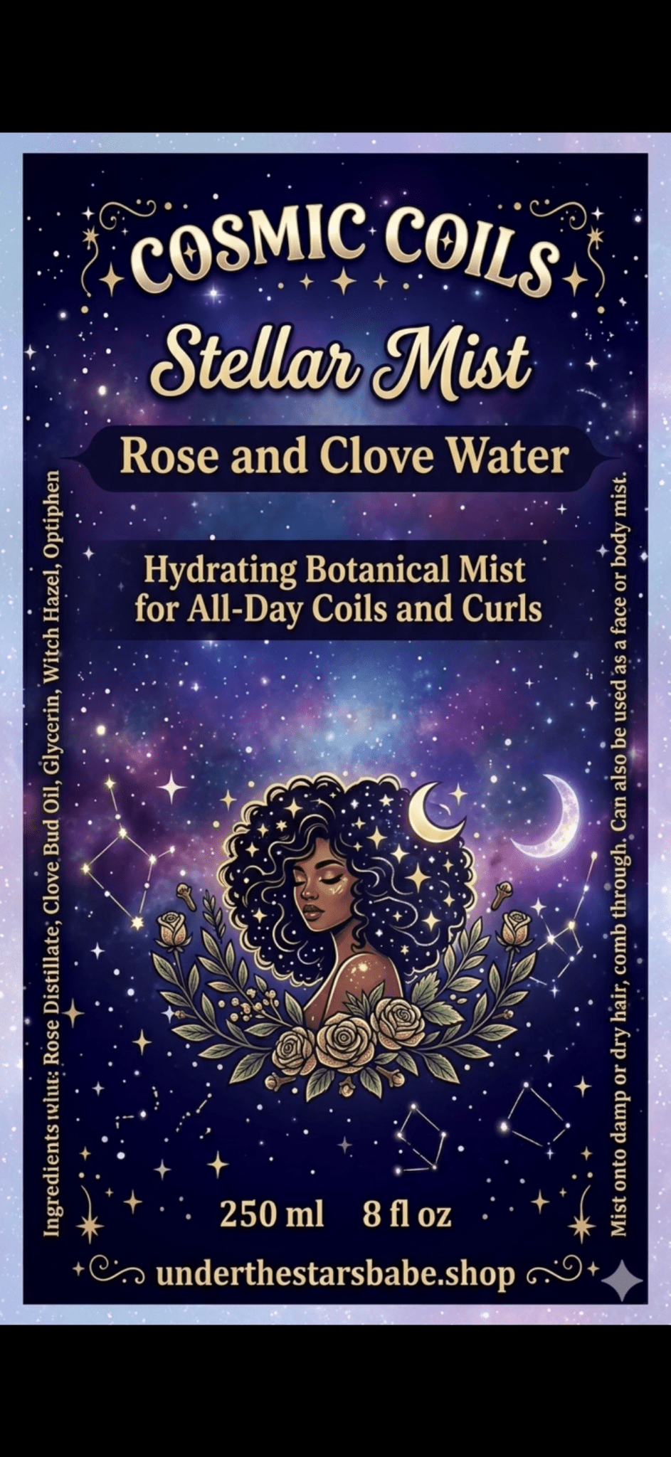 Cosmic Coils Stellar Hair Mist 8oz - underthestarsbabe.shop