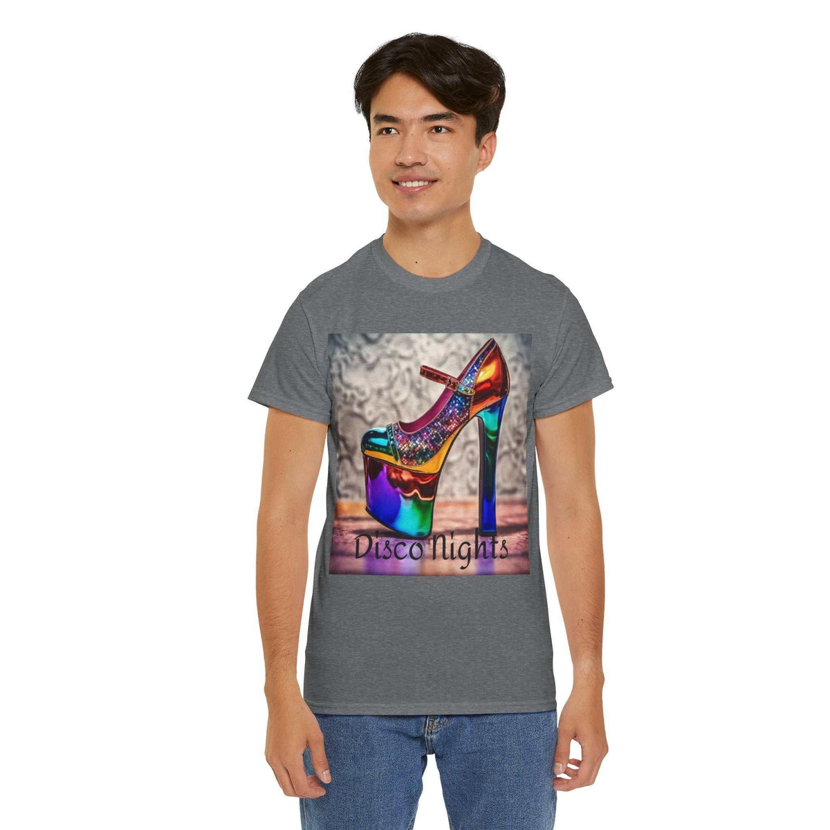 Disco Nights Unisex Heavy Cotton Tee - Retro Vibes - Under the Stars Babe - underthestarsbabe