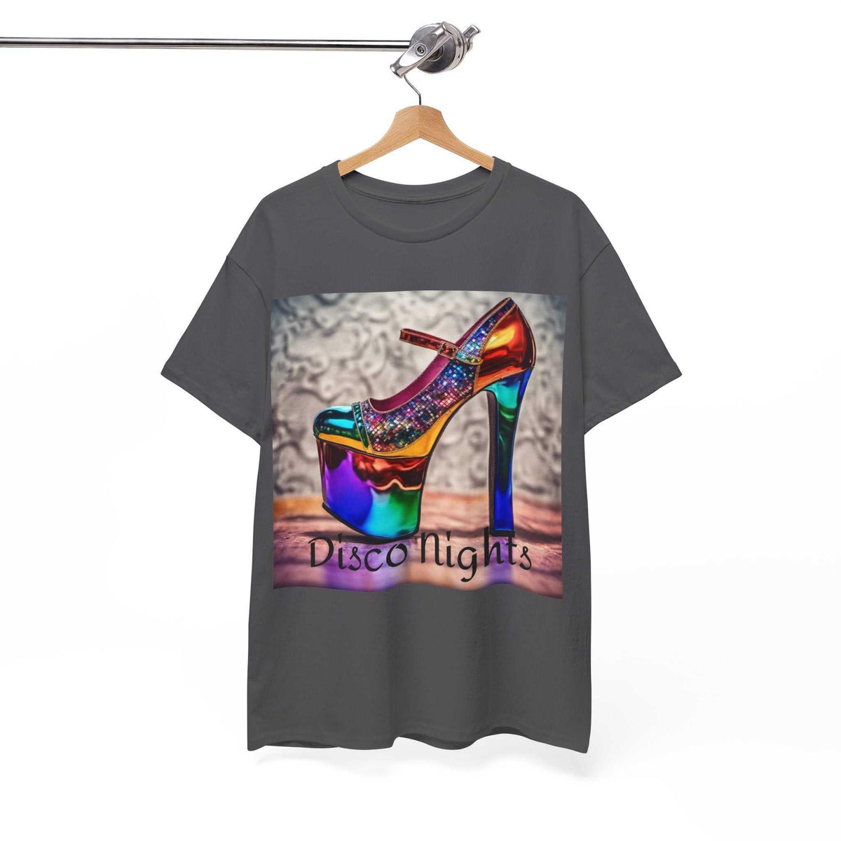 Disco Nights Unisex Heavy Cotton Tee - Retro Vibes - Under the Stars Babe - underthestarsbabe
