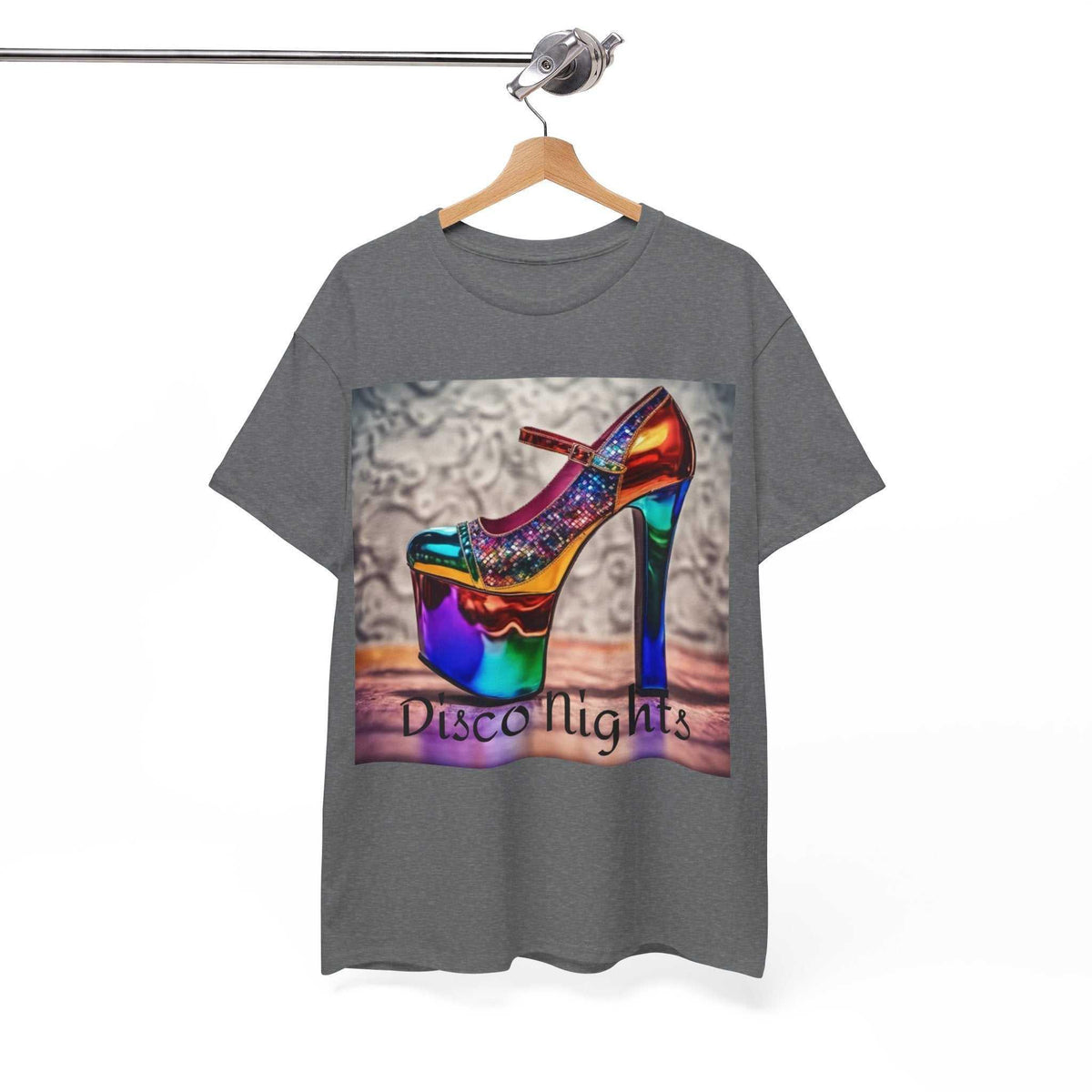 Disco Nights Unisex Heavy Cotton Tee - Retro Vibes - Under the Stars Babe - underthestarsbabe