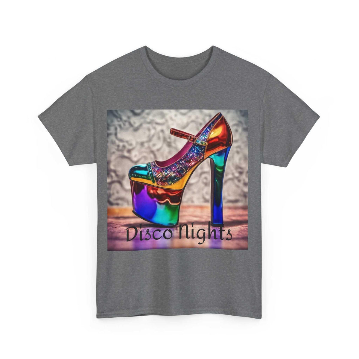 Disco Nights Unisex Heavy Cotton Tee - Retro Vibes - Under the Stars Babe - underthestarsbabe