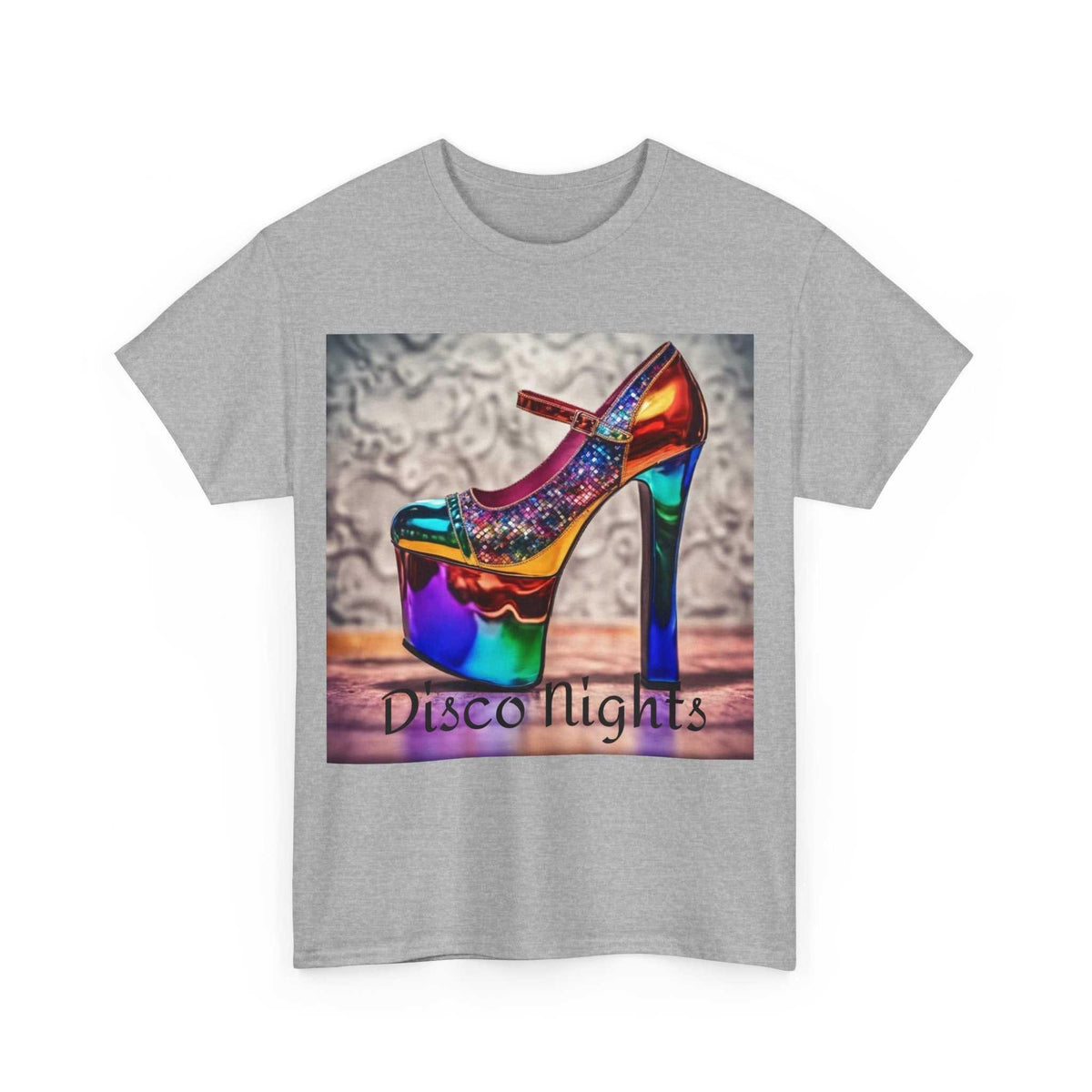 Disco Nights Unisex Heavy Cotton Tee - Retro Vibes - Under the Stars Babe - underthestarsbabe
