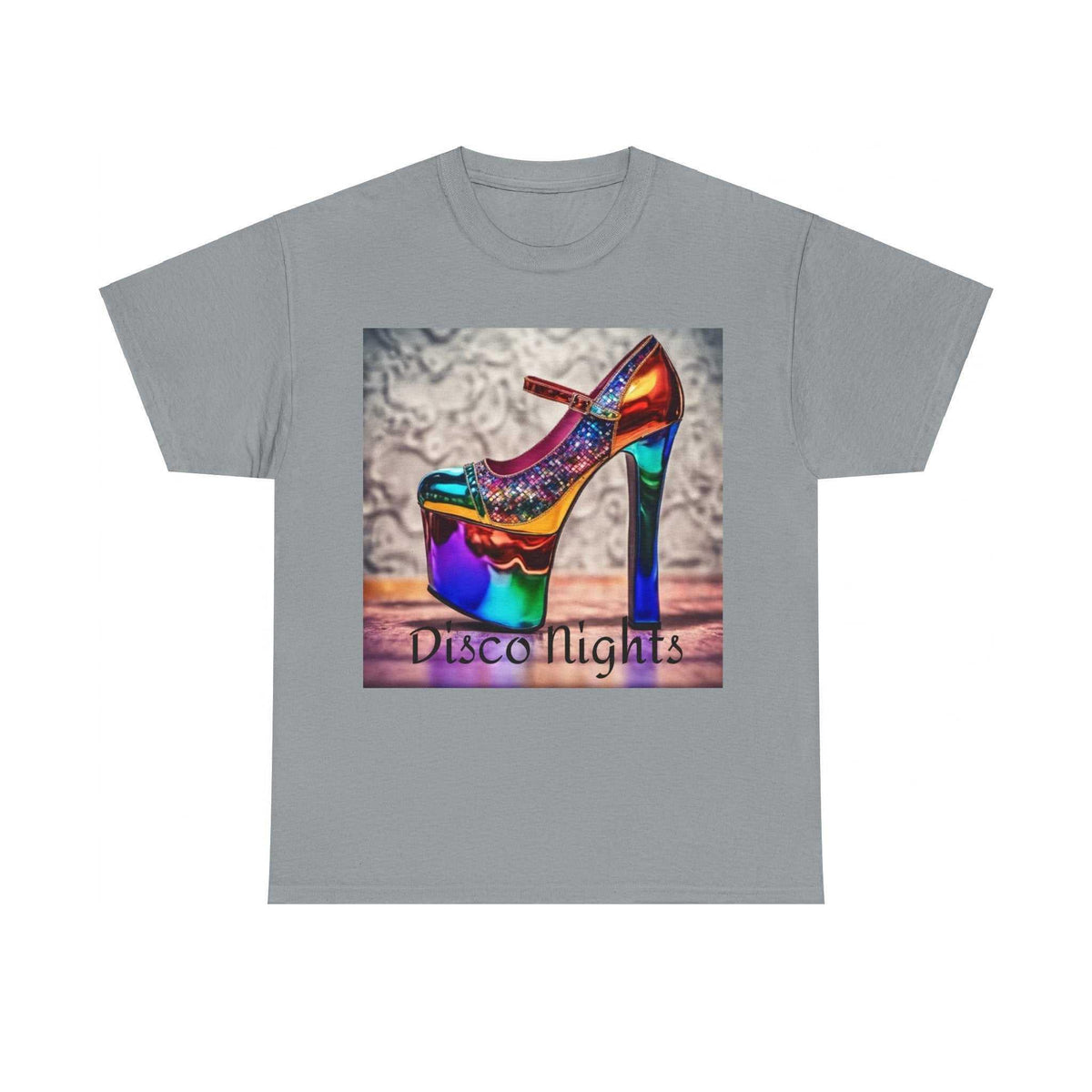 Disco Nights Unisex Heavy Cotton Tee - Retro Vibes - Under the Stars Babe - underthestarsbabe
