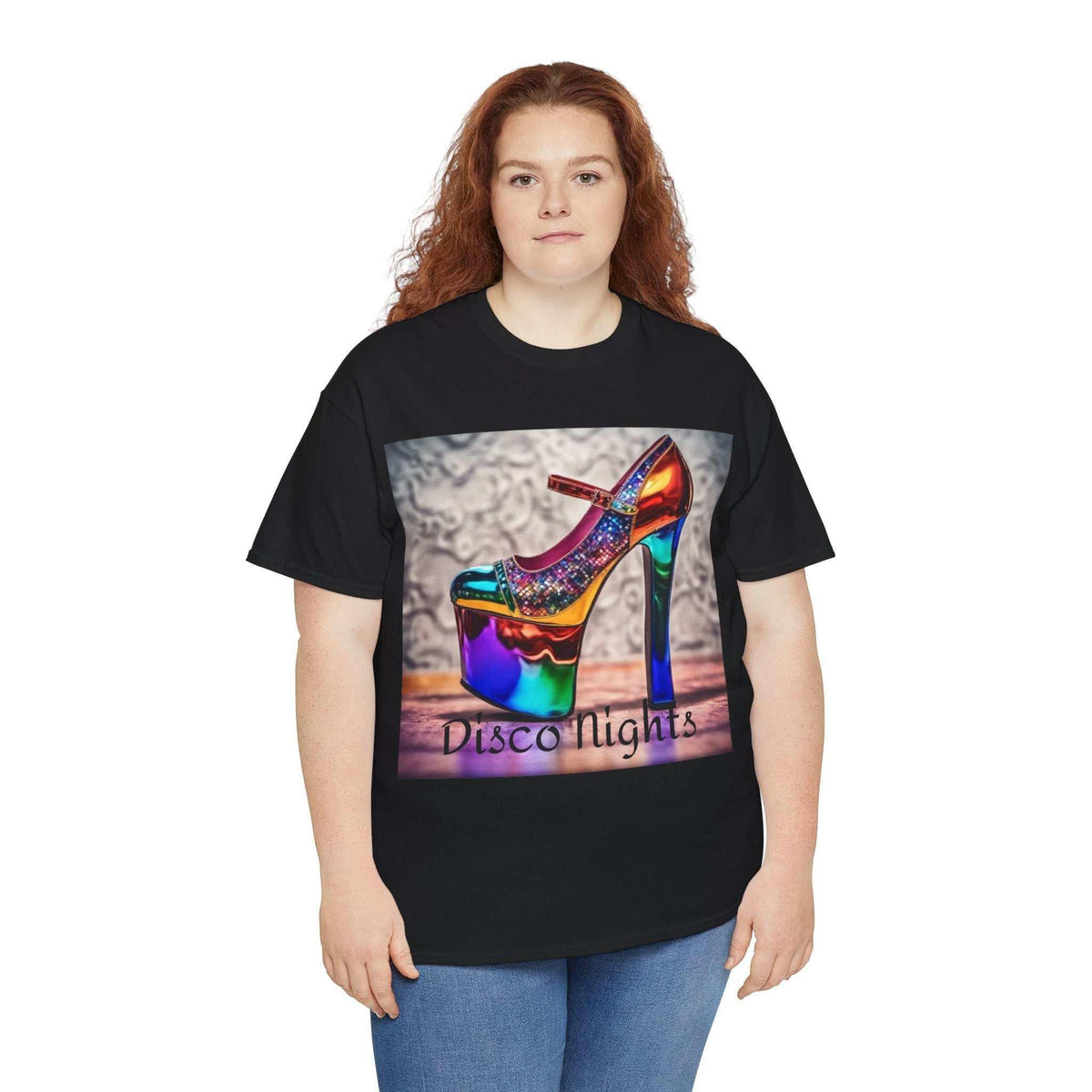 Disco Nights Unisex Heavy Cotton Tee - Retro Vibes - Under the Stars Babe - underthestarsbabe