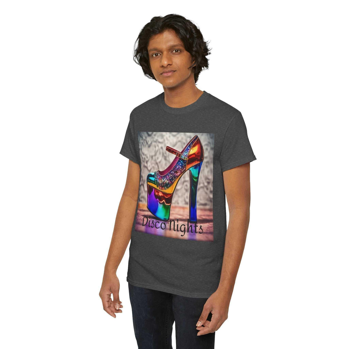 Disco Nights Unisex Heavy Cotton Tee - Retro Vibes - Under the Stars Babe - underthestarsbabe