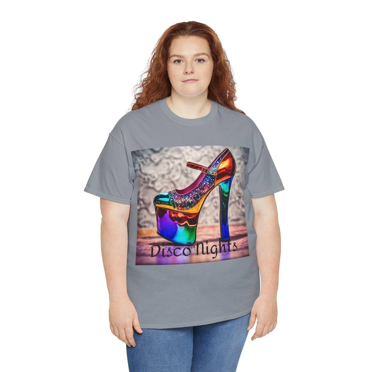 Disco Nights Unisex Heavy Cotton Tee - Retro Vibes - Under the Stars Babe - underthestarsbabe