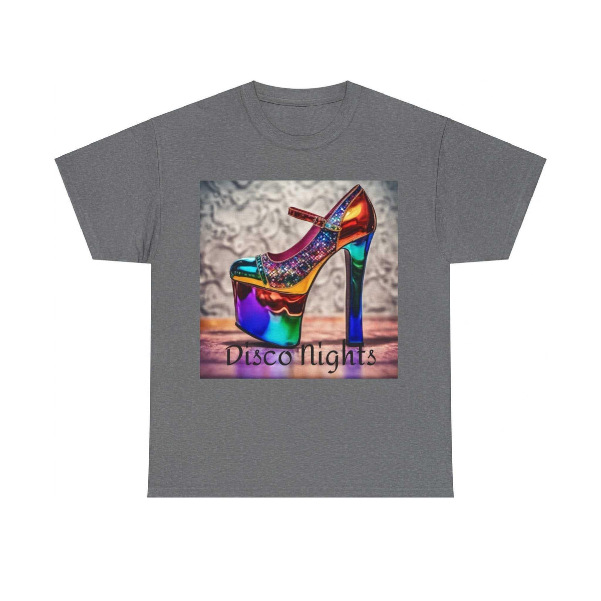 Disco Nights Unisex Heavy Cotton Tee - Retro Vibes - Under the Stars Babe - underthestarsbabe