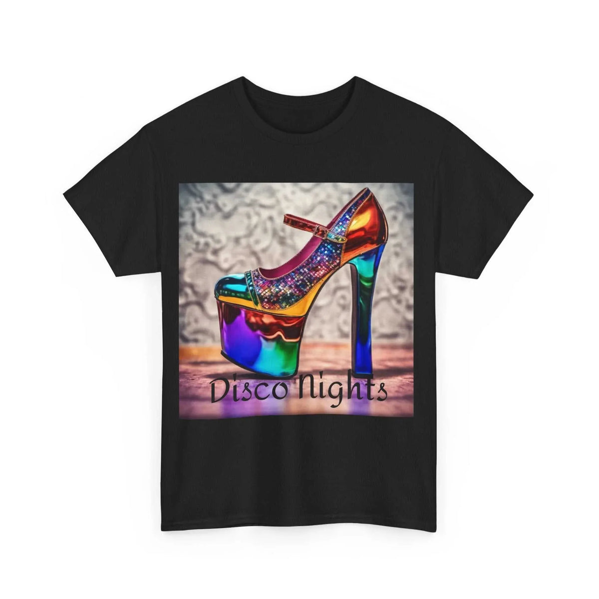 Disco Nights Unisex Heavy Cotton Tee - Retro Vibes - Under the Stars Babe - underthestarsbabe