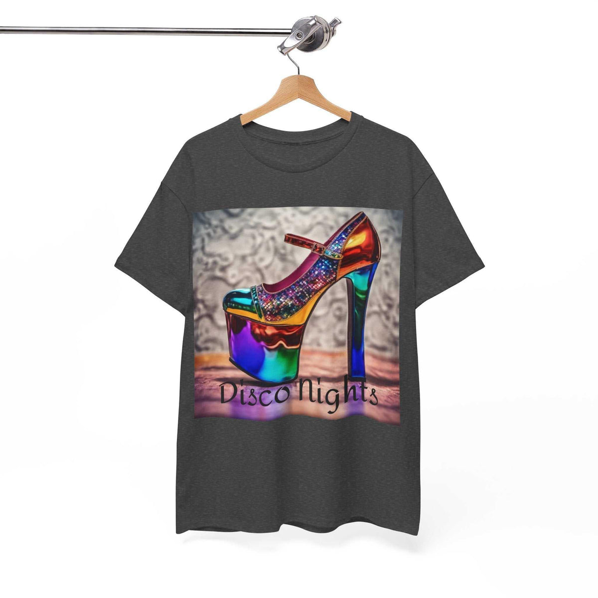 Disco Nights Unisex Heavy Cotton Tee - Retro Vibes - Under the Stars Babe - underthestarsbabe