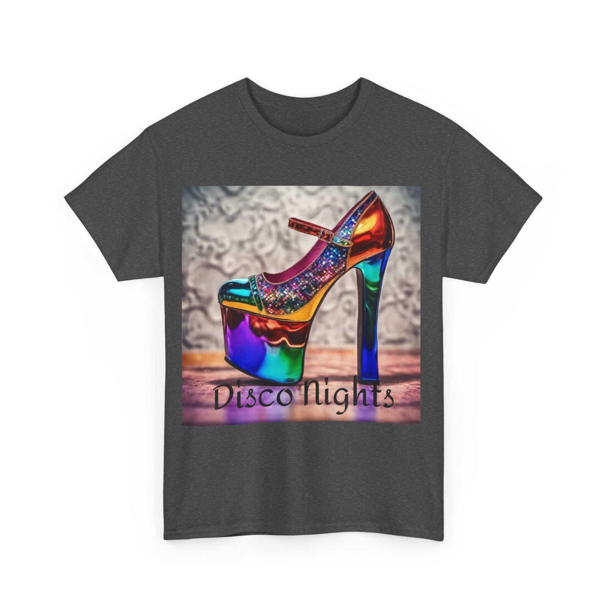 Disco Nights Unisex Heavy Cotton Tee - Retro Vibes - Under the Stars Babe - underthestarsbabe