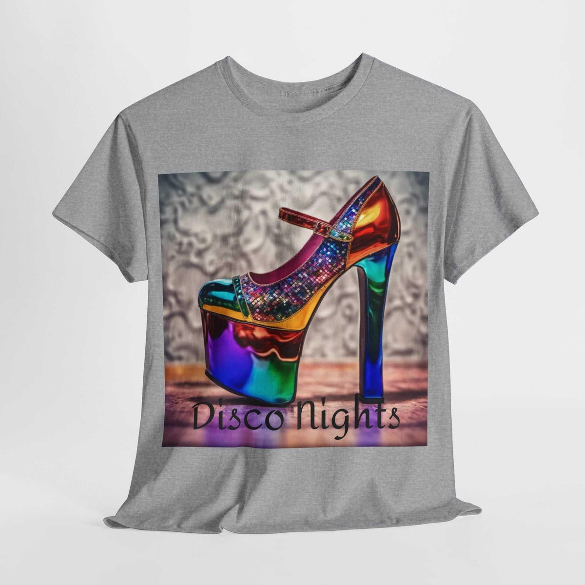 Disco Nights Unisex Heavy Cotton Tee - Retro Vibes - Under the Stars Babe - underthestarsbabe
