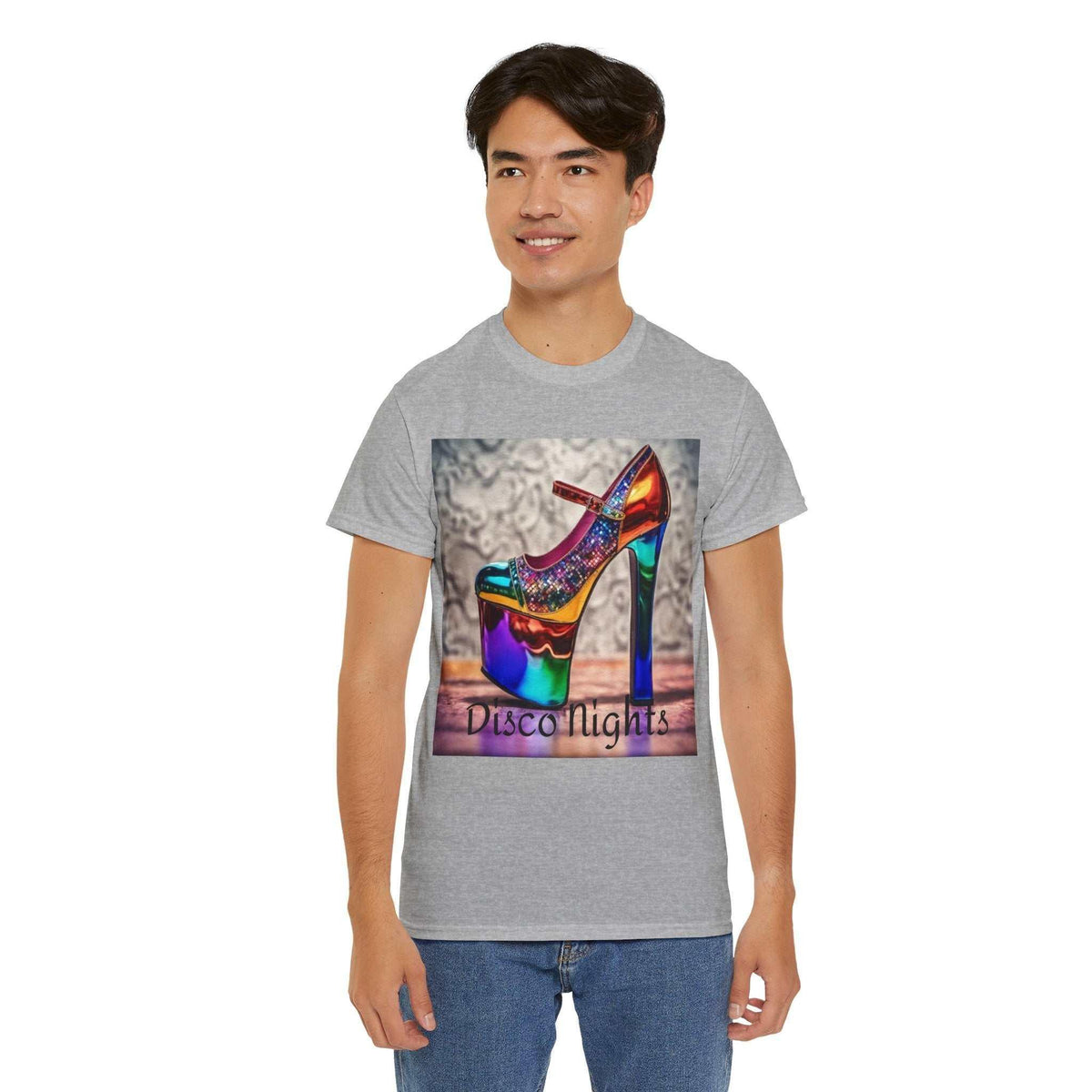 Disco Nights Unisex Heavy Cotton Tee - Retro Vibes - Under the Stars Babe - underthestarsbabe