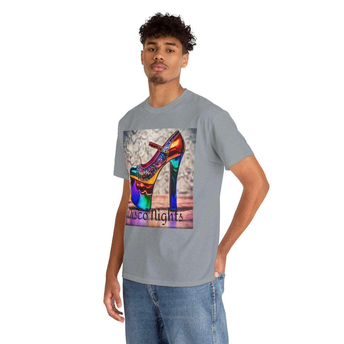 Disco Nights Unisex Heavy Cotton Tee - Retro Vibes - Under the Stars Babe - underthestarsbabe