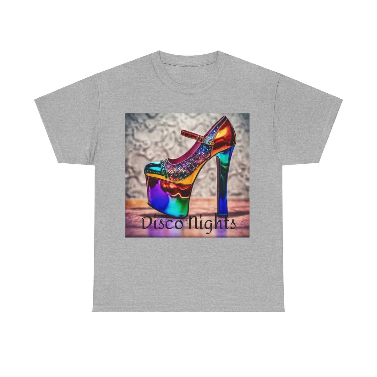 Disco Nights Unisex Heavy Cotton Tee - Retro Vibes - Under the Stars Babe - underthestarsbabe
