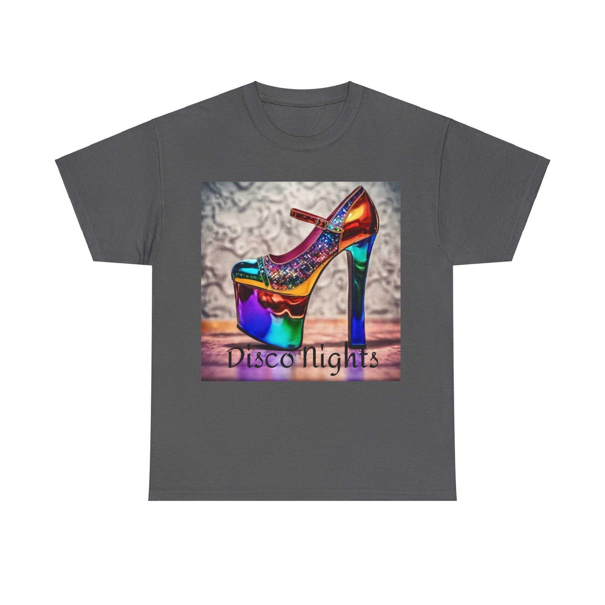 Disco Nights Unisex Heavy Cotton Tee - Retro Vibes - Under the Stars Babe - underthestarsbabe