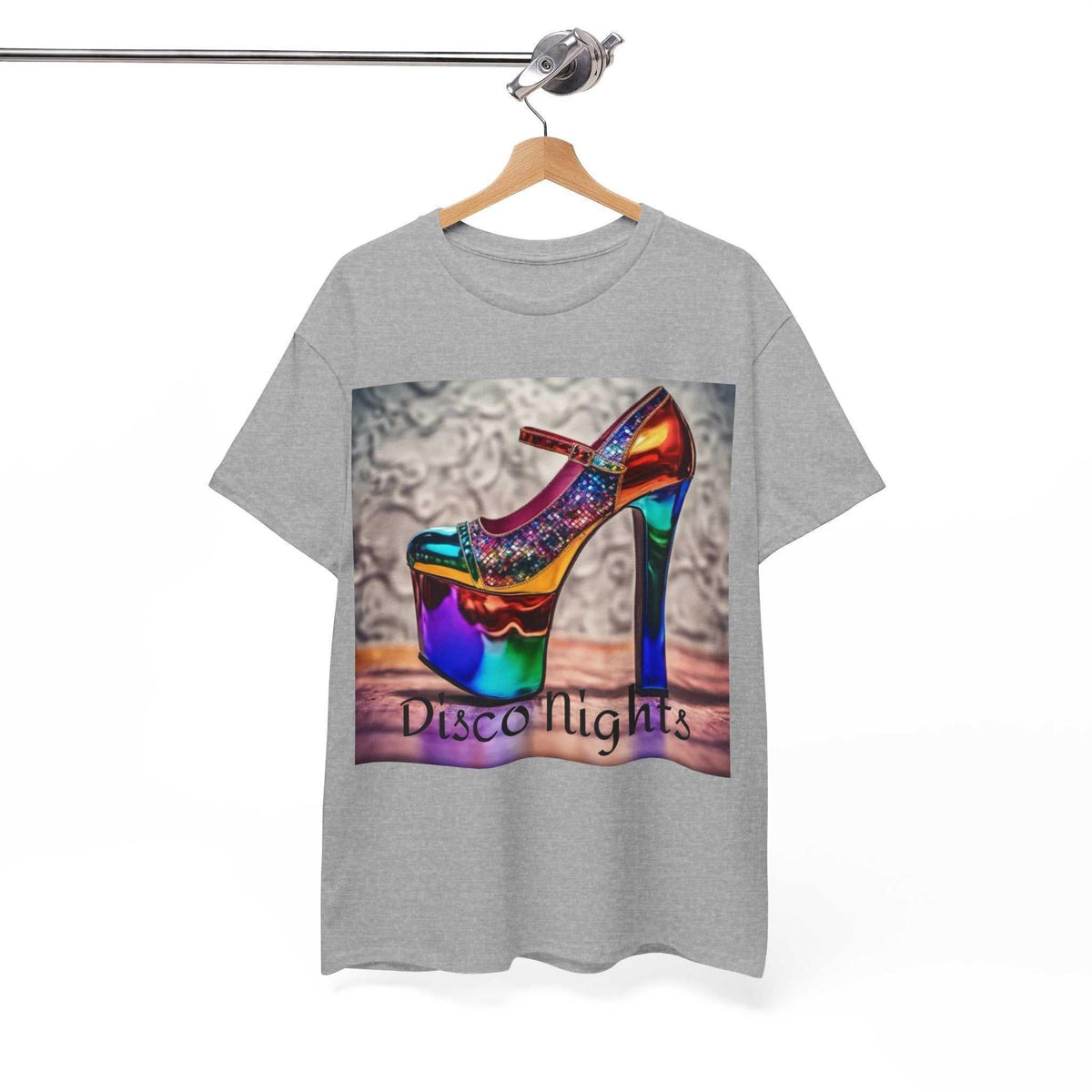 Disco Nights Unisex Heavy Cotton Tee - Retro Vibes - Under the Stars Babe - underthestarsbabe