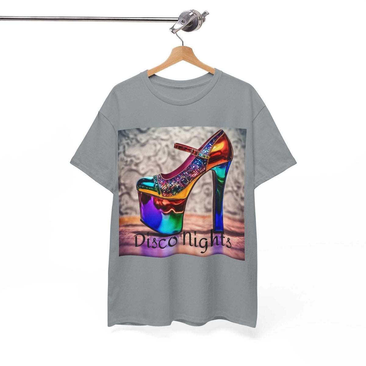Disco Nights Unisex Heavy Cotton Tee - Retro Vibes - Under the Stars Babe - underthestarsbabe