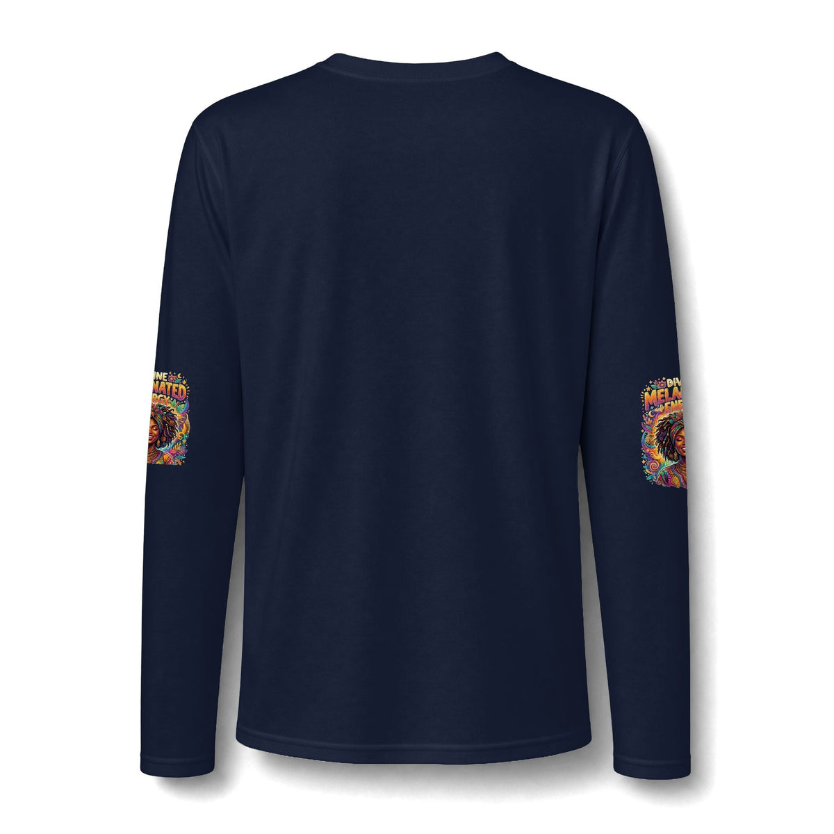 Divine Melanated Energy Woman Long Sleeve T-Shirt - underthestarsbabe.shop