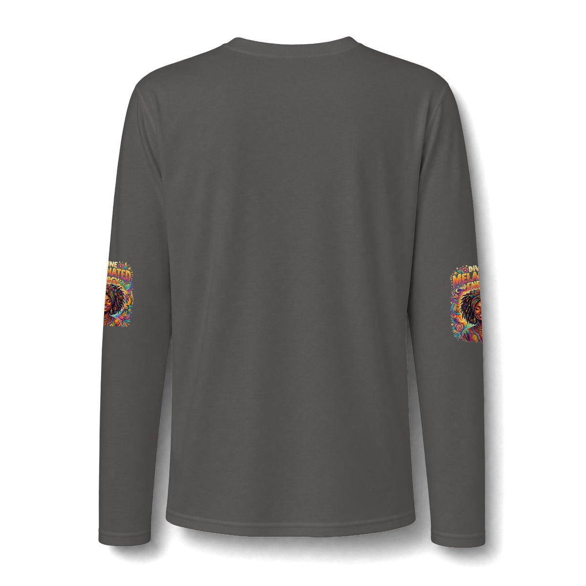 Divine Melanated Energy Woman Long Sleeve T-Shirt - underthestarsbabe.shop
