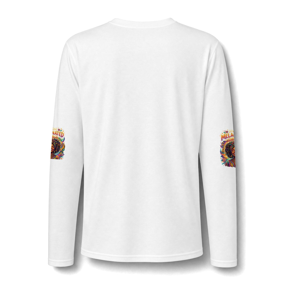 Divine Melanated Energy Woman Long Sleeve T-Shirt - underthestarsbabe.shop