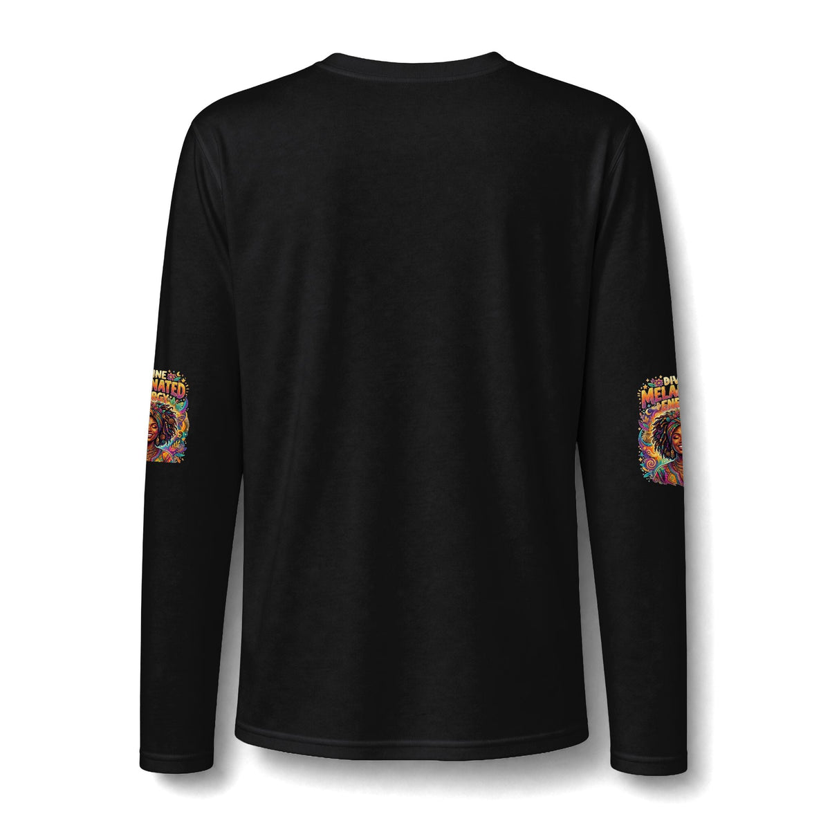Divine Melanated Energy Woman Long Sleeve T-Shirt - underthestarsbabe.shop