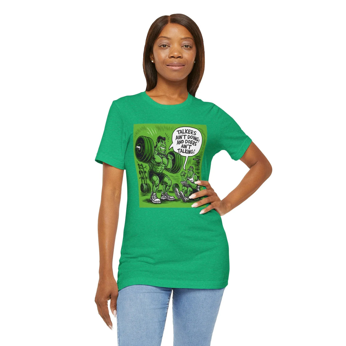 Doers Talkers Unisex Jersey Tee - Motivational & Bold - Under the Stars Babe - underthestarsbabe