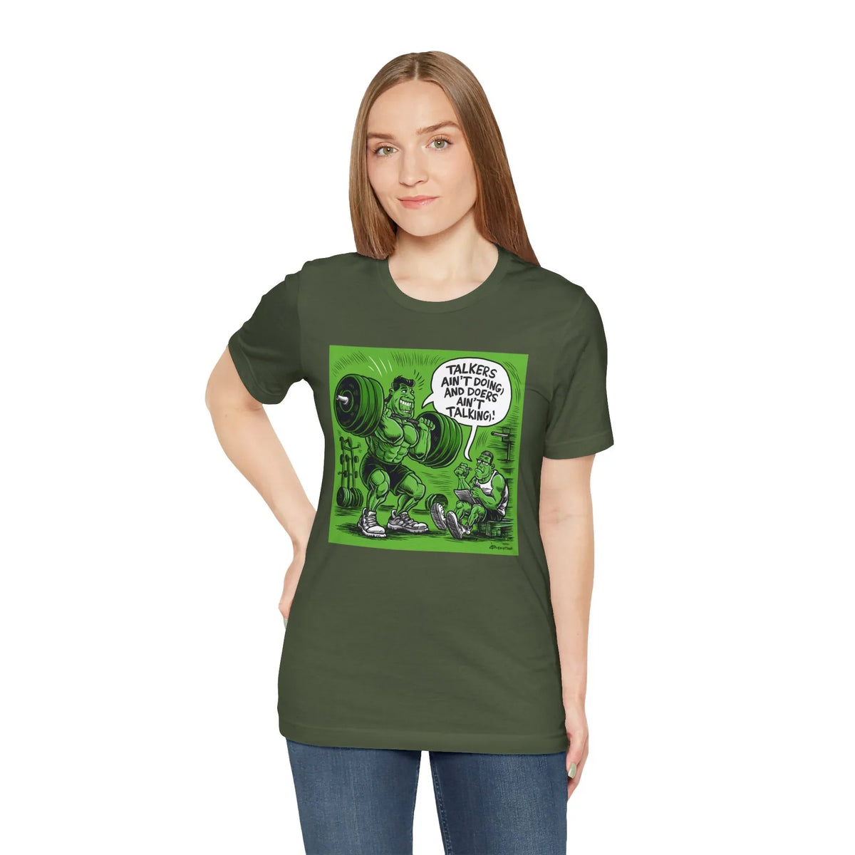 Doers Talkers Unisex Jersey Tee - Motivational & Bold - Under the Stars Babe - underthestarsbabe