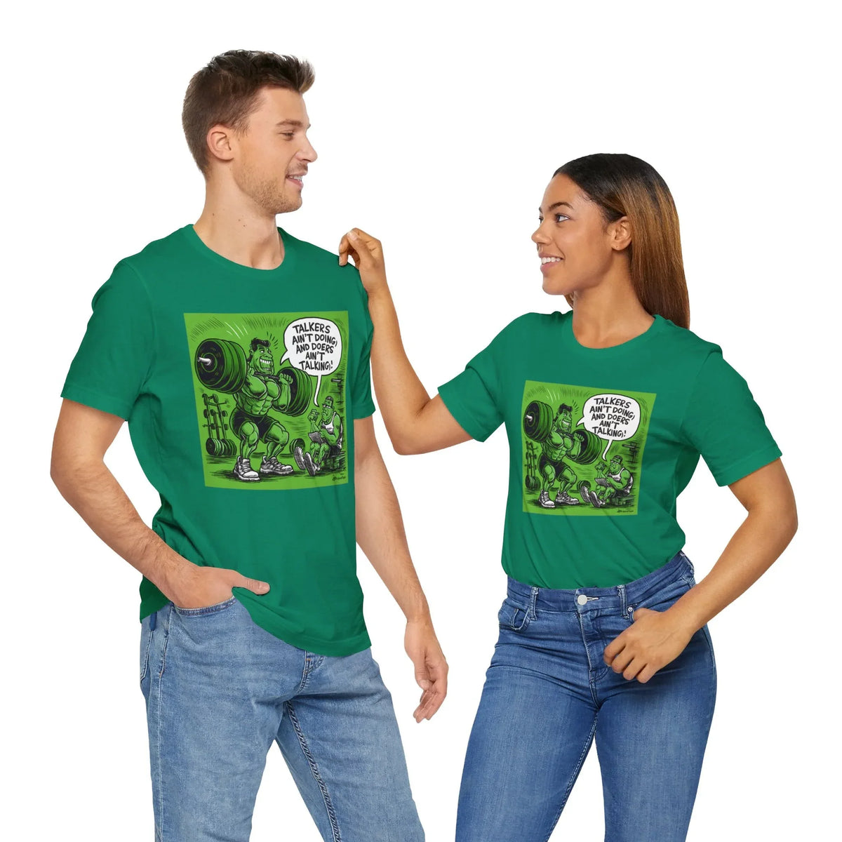 Doers Talkers Unisex Jersey Tee - Motivational & Bold - Under the Stars Babe - underthestarsbabe