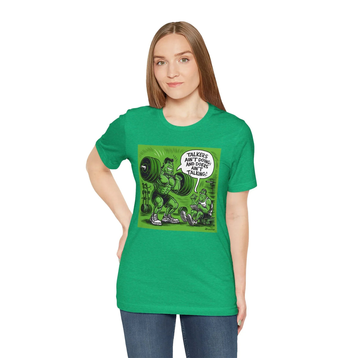 Doers Talkers Unisex Jersey Tee - Motivational & Bold - Under the Stars Babe - underthestarsbabe