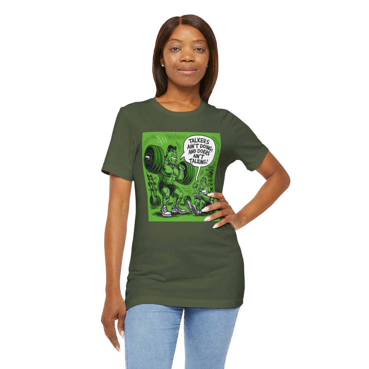 Doers Talkers Unisex Jersey Tee - Motivational & Bold - Under the Stars Babe - underthestarsbabe