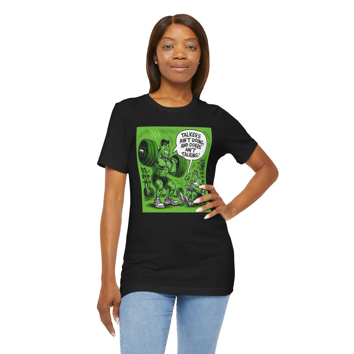 Doers Talkers Unisex Jersey Tee - Motivational & Bold - Under the Stars Babe - underthestarsbabe