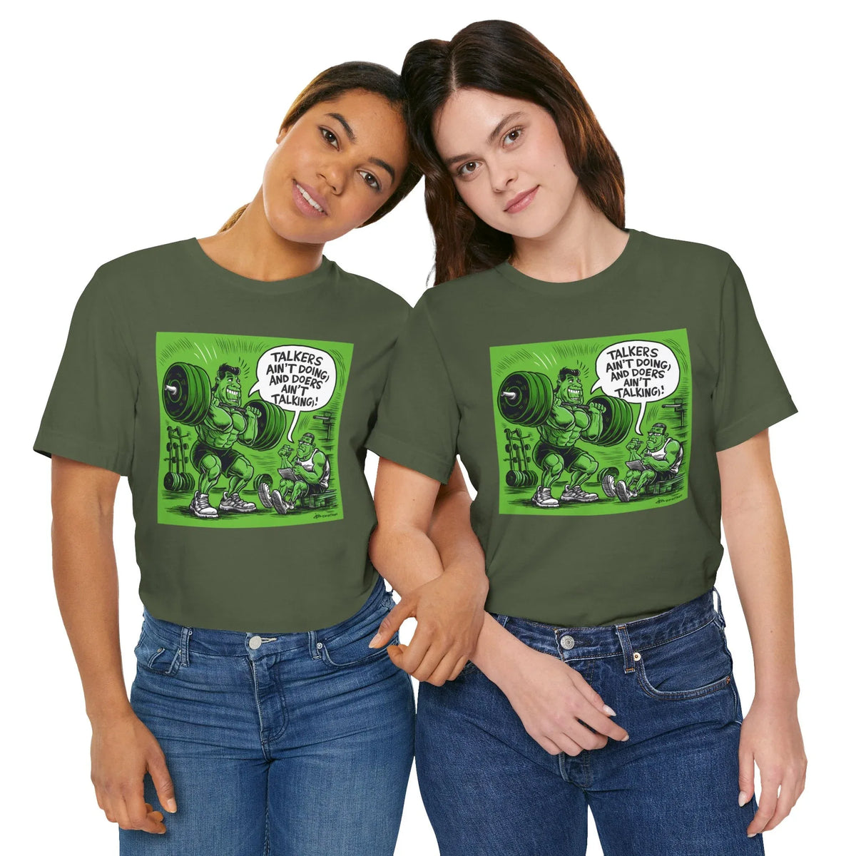 Doers Talkers Unisex Jersey Tee - Motivational & Bold - Under the Stars Babe - underthestarsbabe