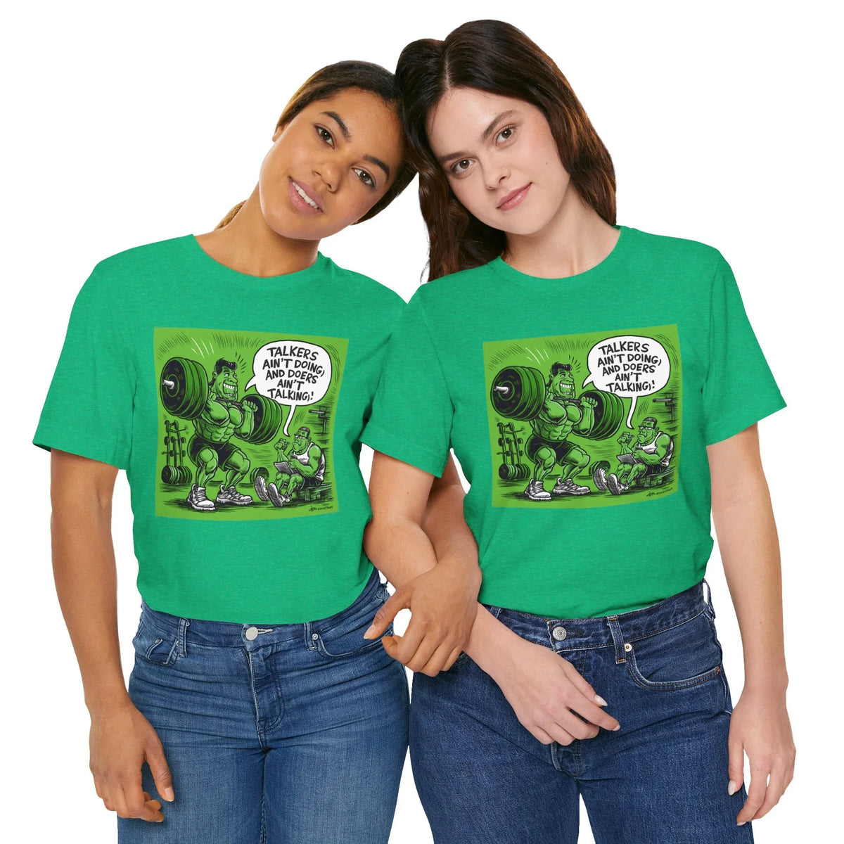 Doers Talkers Unisex Jersey Tee - Motivational & Bold - Under the Stars Babe - underthestarsbabe