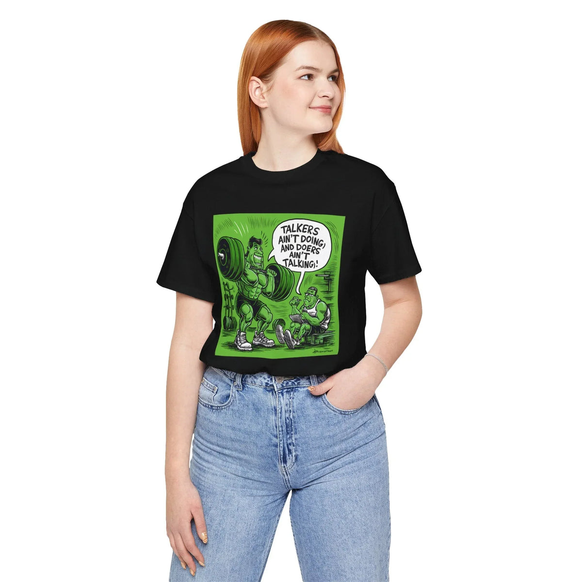 Doers Talkers Unisex Jersey Tee - Motivational & Bold - Under the Stars Babe - underthestarsbabe