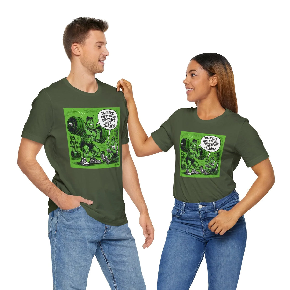 Doers Talkers Unisex Jersey Tee - Motivational & Bold - Under the Stars Babe - underthestarsbabe