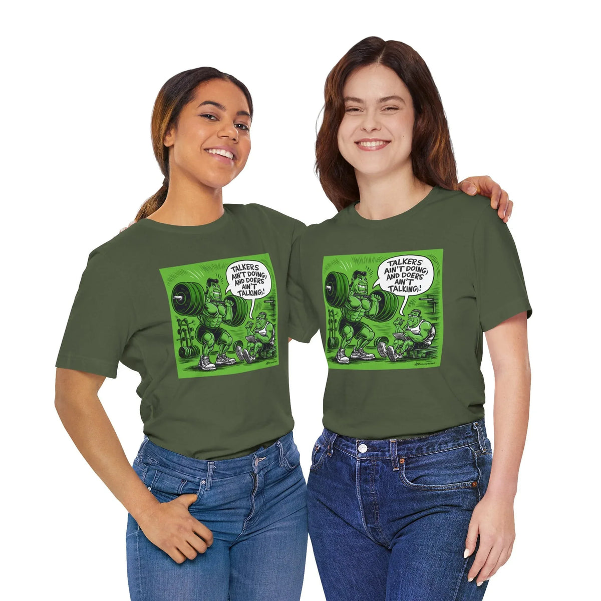 Doers Talkers Unisex Jersey Tee - Motivational & Bold - Under the Stars Babe - underthestarsbabe