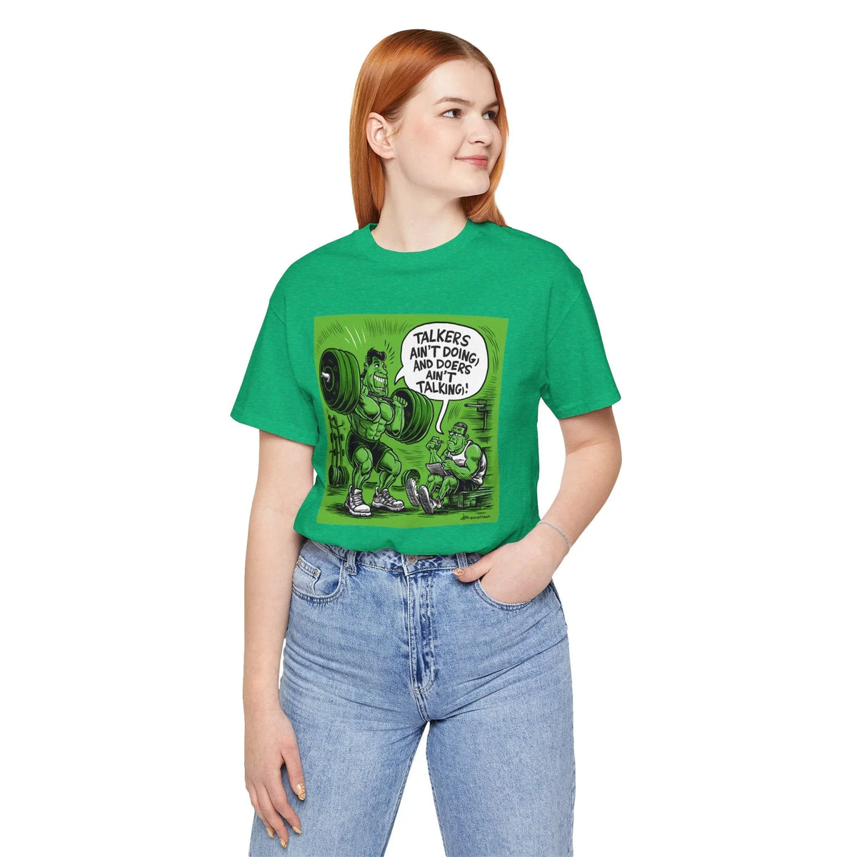 Doers Talkers Unisex Jersey Tee - Motivational & Bold - Under the Stars Babe - underthestarsbabe