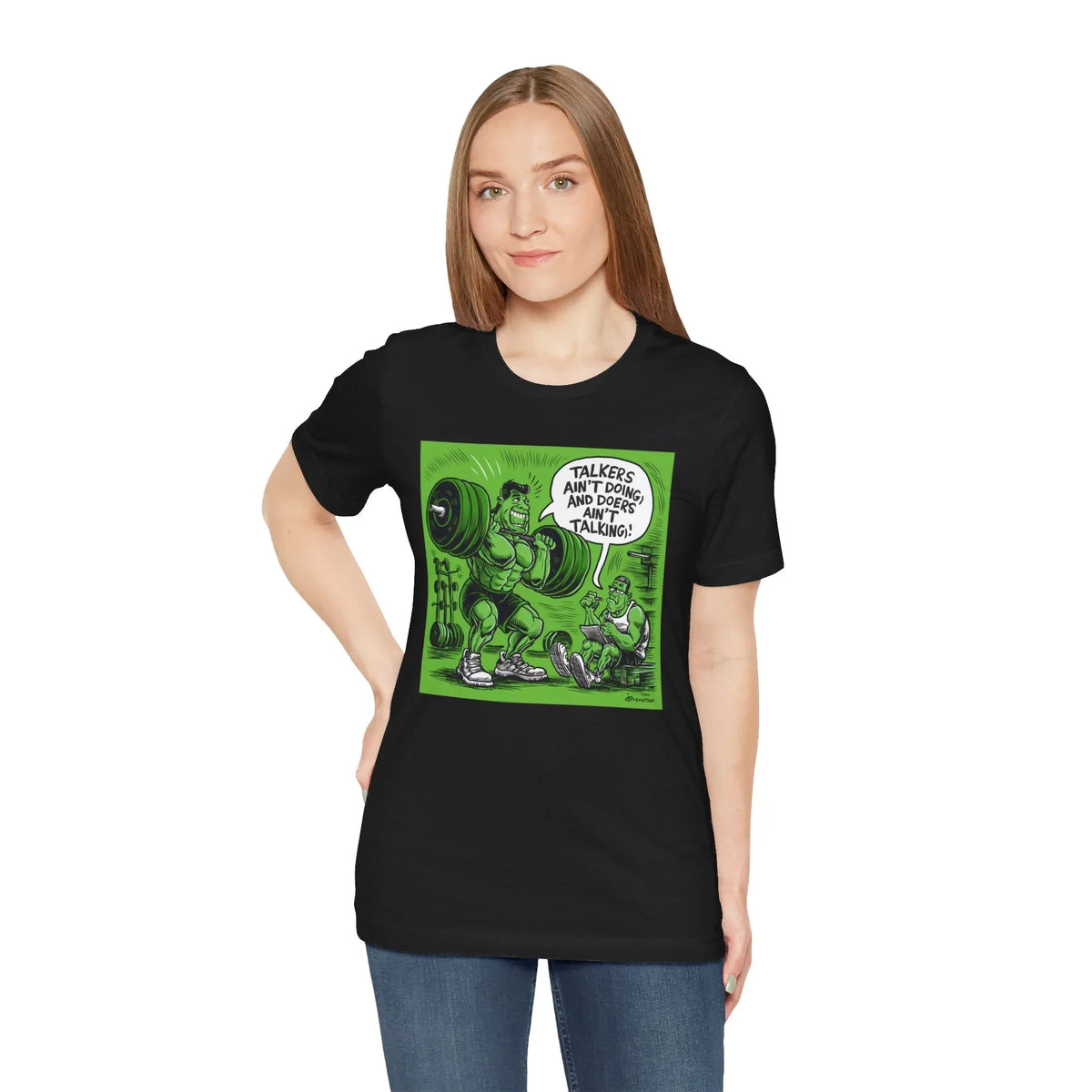 Doers Talkers Unisex Jersey Tee - Motivational & Bold - Under the Stars Babe - underthestarsbabe